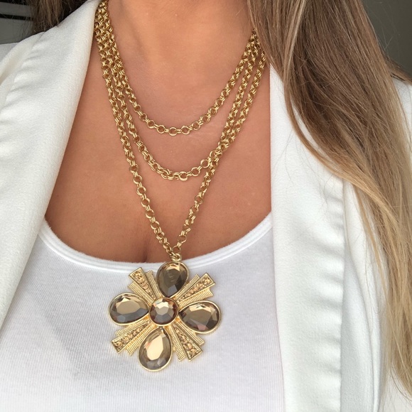 New York & Company Jewelry - New York & Company gold pendant chain necklace